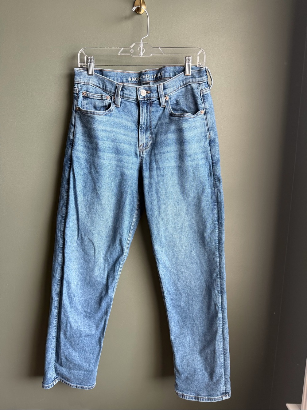 American Eagle Outfitters Light Wash Straight Jeans